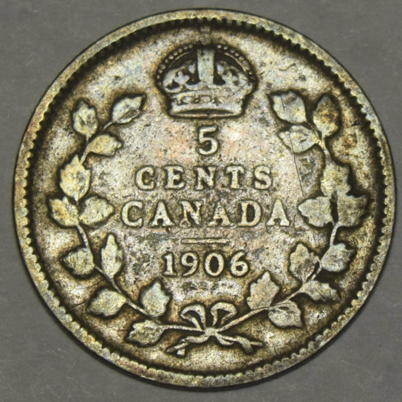 1906 Canadian 5 Cents . . . . Fine
