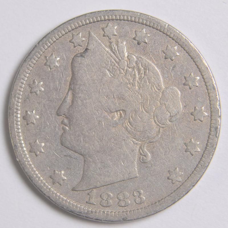 1883 No CENTS Liberty Nickel . . . . Good
