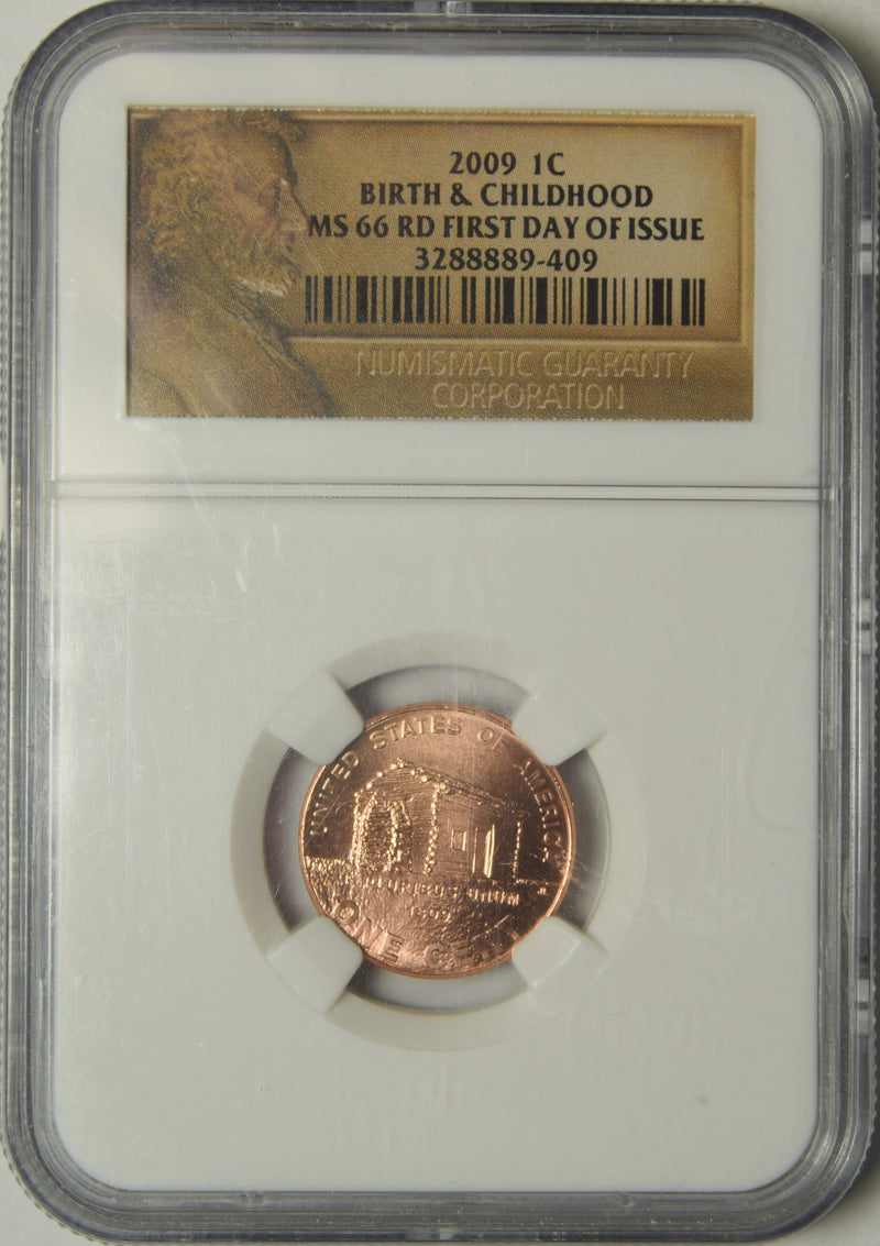 2009 Early Childhood Lincoln Cent . . . . NGC MS-66 RD First Day of Issue