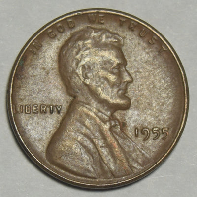 1955 Poor Man Doubled Die Lincoln Cent . . . . Select Uncirculated Brown