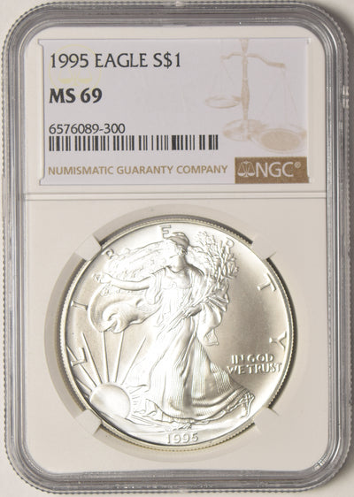 1995 Silver Eagle . . . . NGC MS-69