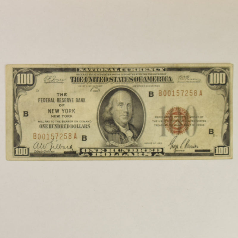New York $50.00 1929 Federal Reserve Bank Note FR. 1880B . . . . Choice About Uncirculated