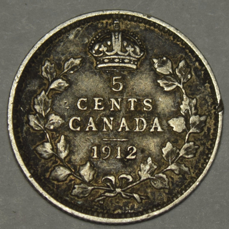 1912 Canadian 5 Cents . . . . Very Fine