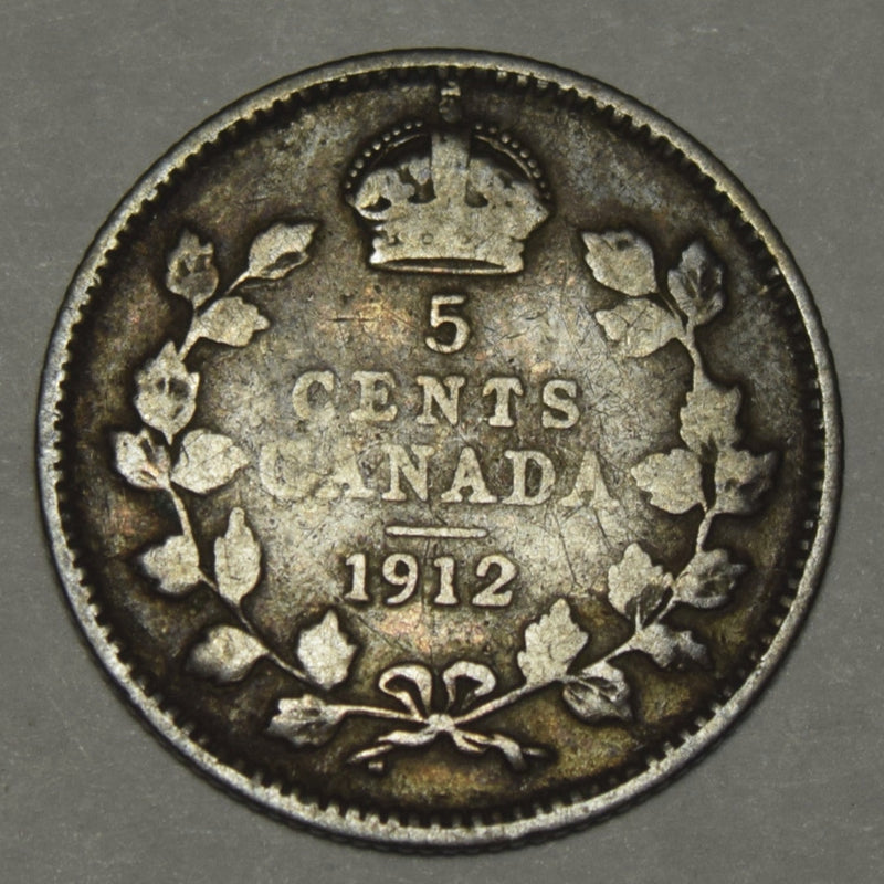 1912 Canadian 5 Cents . . . . Extremely Fine
