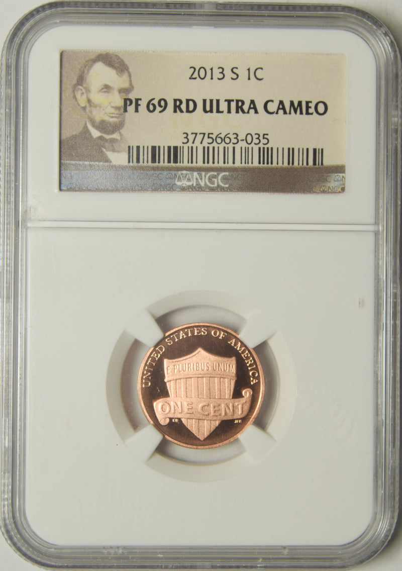 2013-S Lincoln Shield Cent . . . . NGC PF-69 RD Ultra Cam