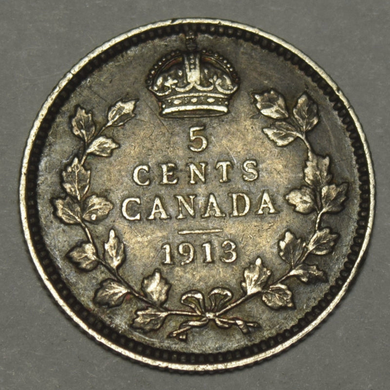 1913 Canadian 5 Cents . . . . Extremely Fine