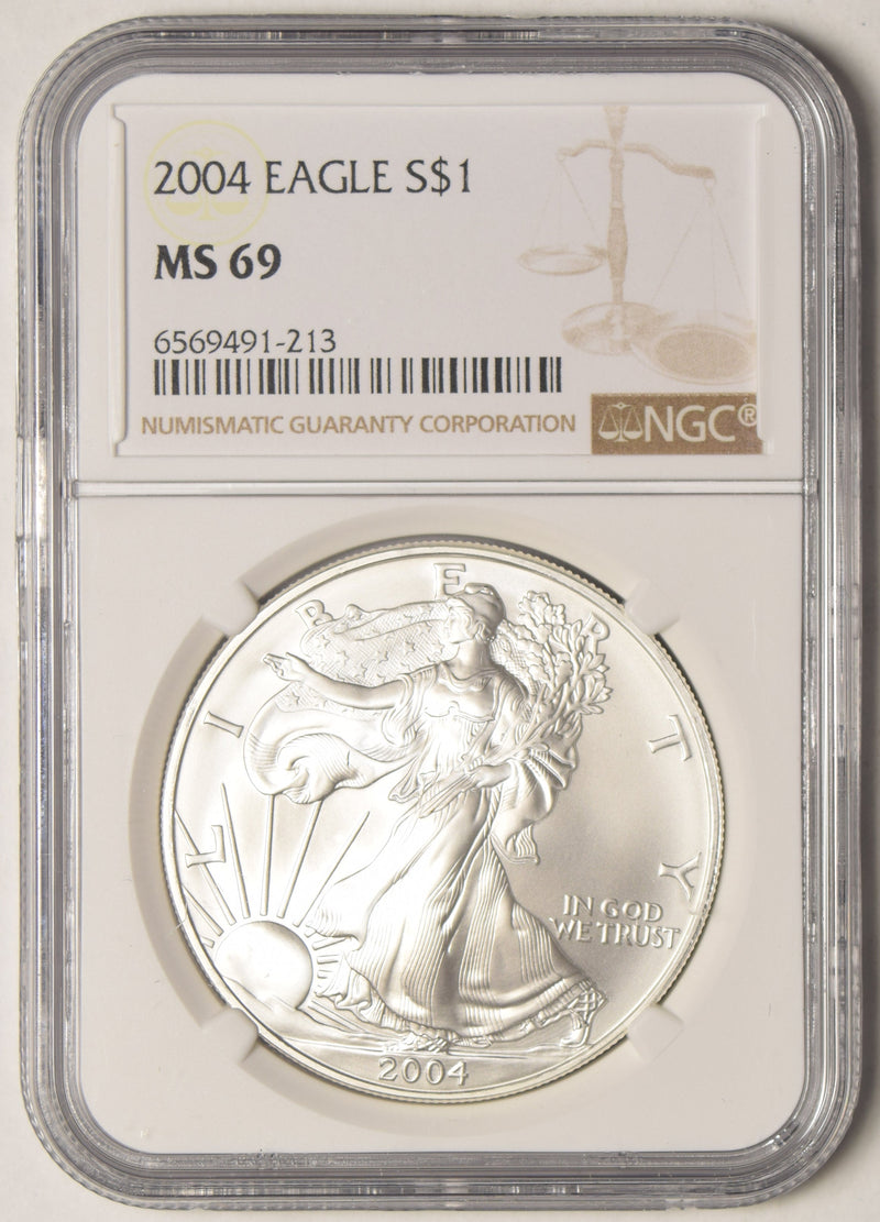 2004 Silver Eagle . . . . NGC MS-69