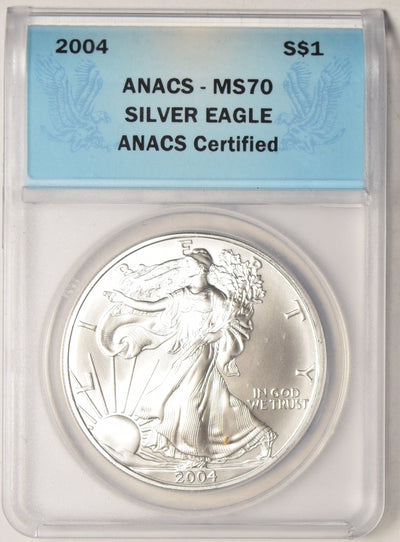 2004 Silver Eagle . . . . ANACS MS-70