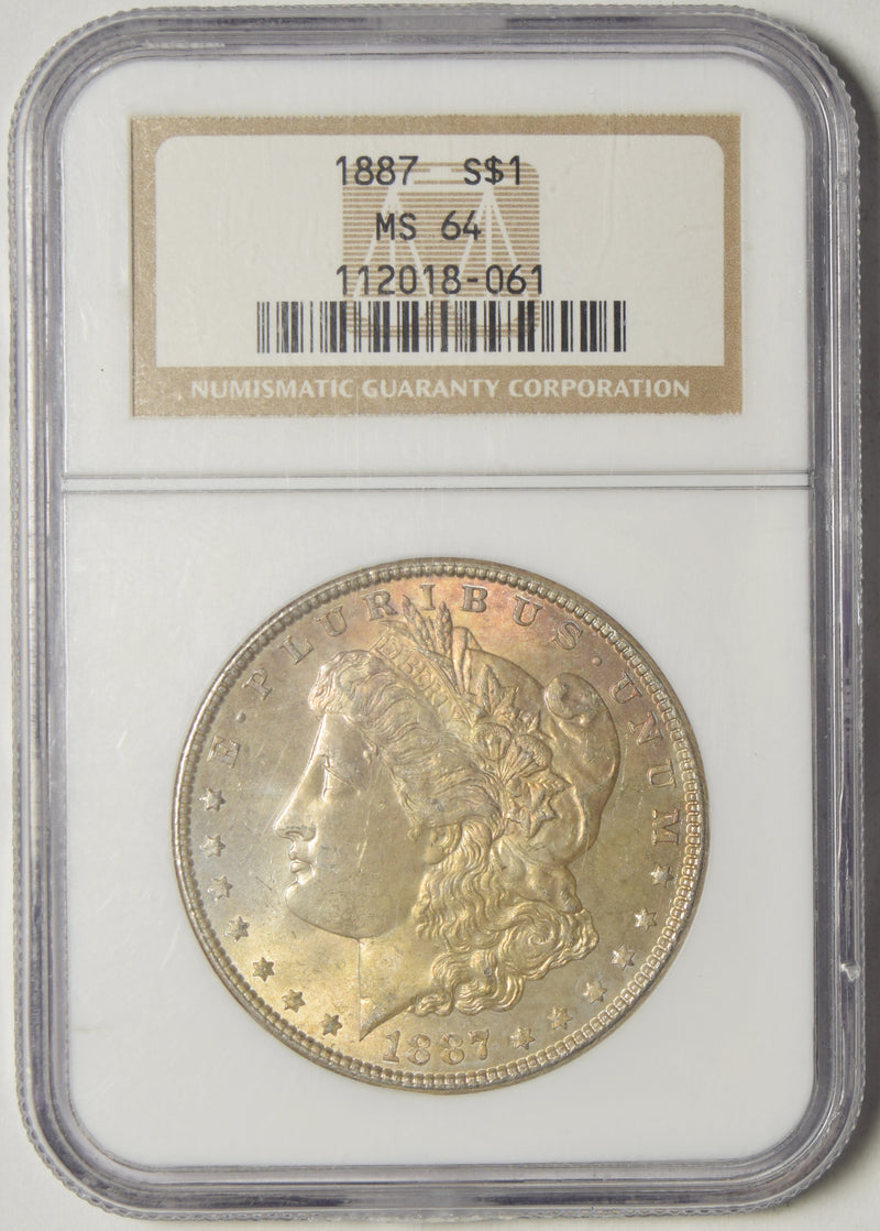 1887 Morgan Dollar . . . . NGC MS-64 Toned