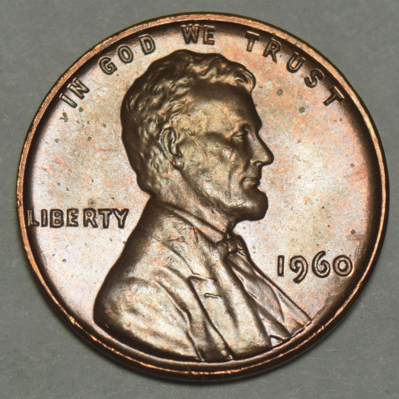 1960 Small Date Lincoln Cent . . . . Superb BU Red/Brown