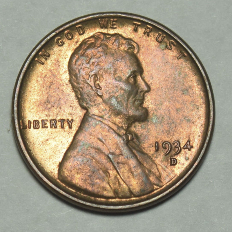 1934-D Lincoln Cent . . . . Choice BU Red/Brown
