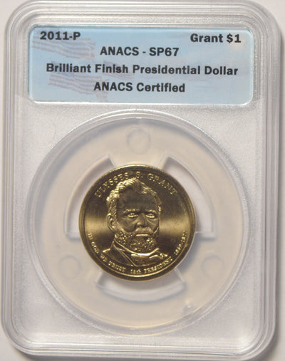 2011-P Grant Presidential Dollar . . . . ANACS SP-67