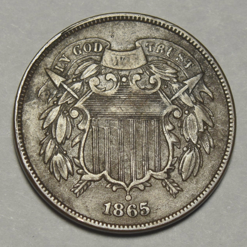 1865 Two Cent Piece . . . . Extremely Fine