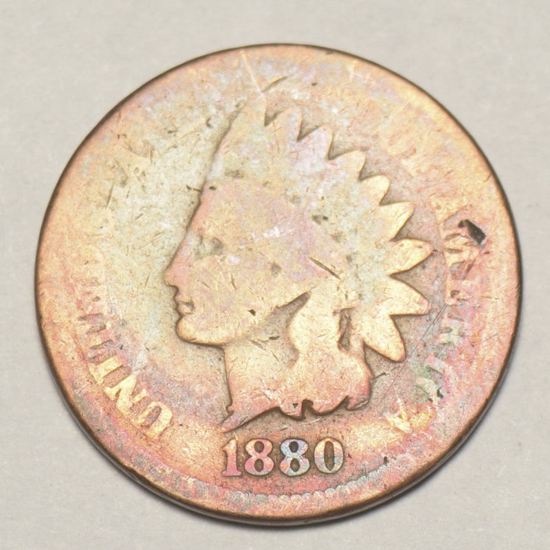 1880 Indian Cent . . . . About Good