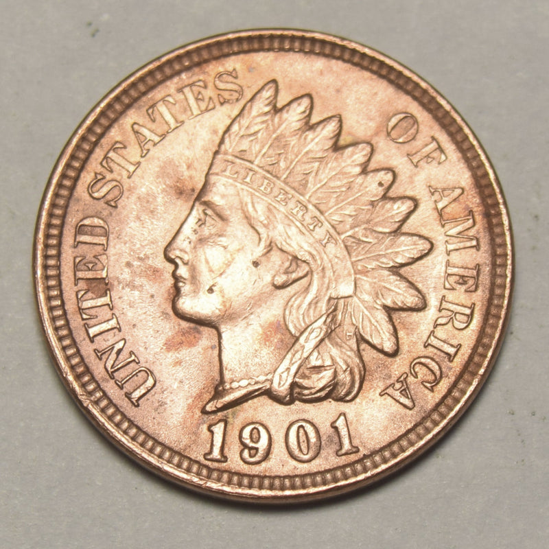 1901 Indian Cent . . . . Select BU Red