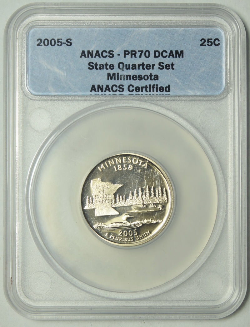 2005-S Minnesota State Quarter . . . . ANACS PR-70 DCAM