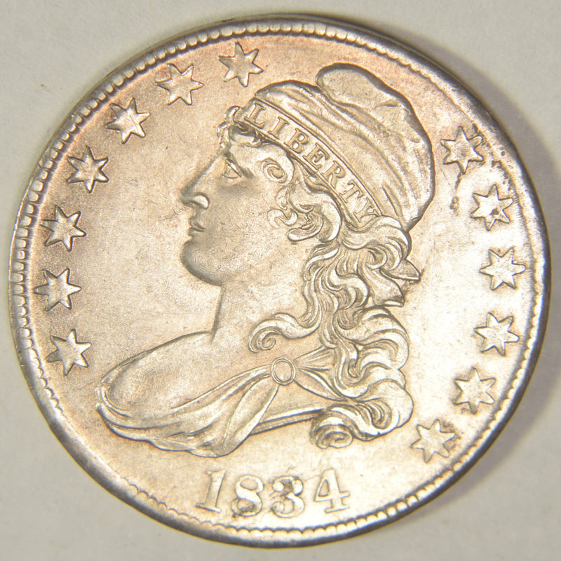 1834 Bust Half . . . . Choice About Uncirculated