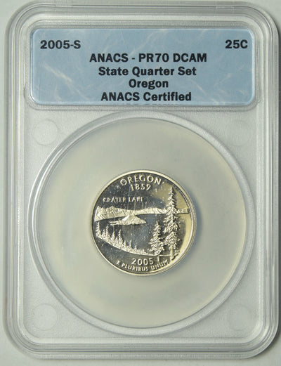 2005-S Oregon State Quarter . . . . ANACS PR-70 DCAM