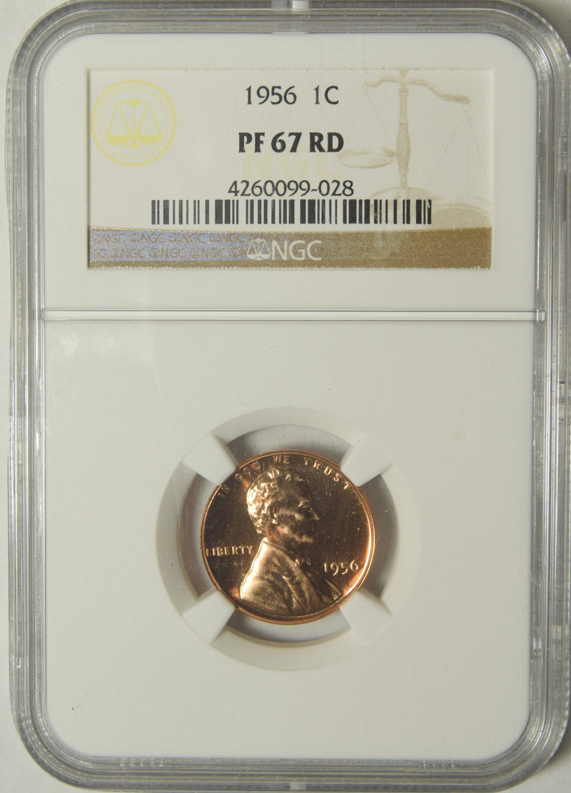 1956 Lincoln Cent . . . . NGC PF-67 RD