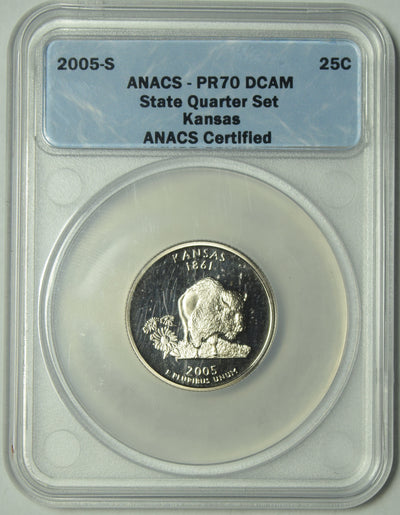 2005-S Kansas State Quarter . . . . ANACS PR-70 DCAM