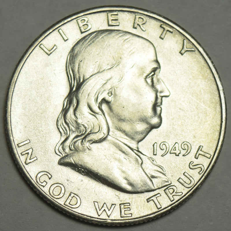 1949-S Franklin Half . . . . Choice About Uncirculated