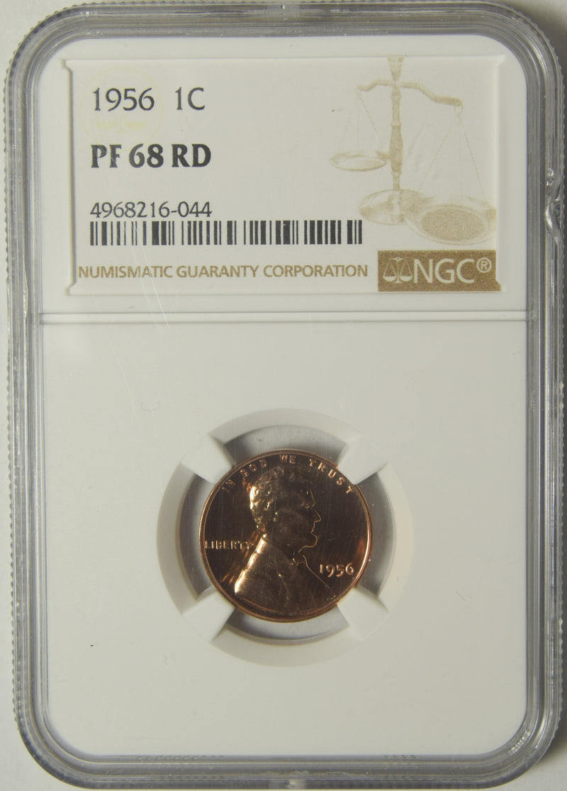 1956 Lincoln Cent . . . . NGC PF-68 RD