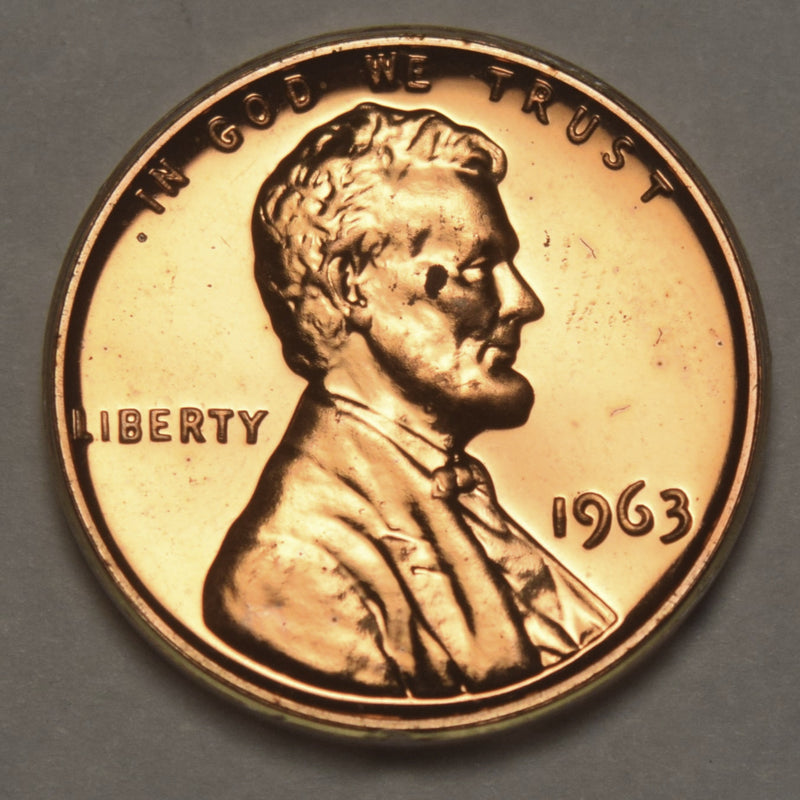1963 Lincoln Cent . . . . Proof corrosion