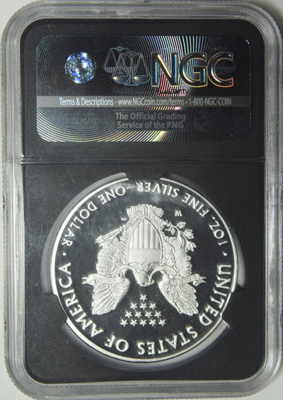 2016-W Lettered Edge Silver Eagle . . . . NGC PF-70 Ultra Cameo First Releases 30th Anniversary American Eagle Retro Holder