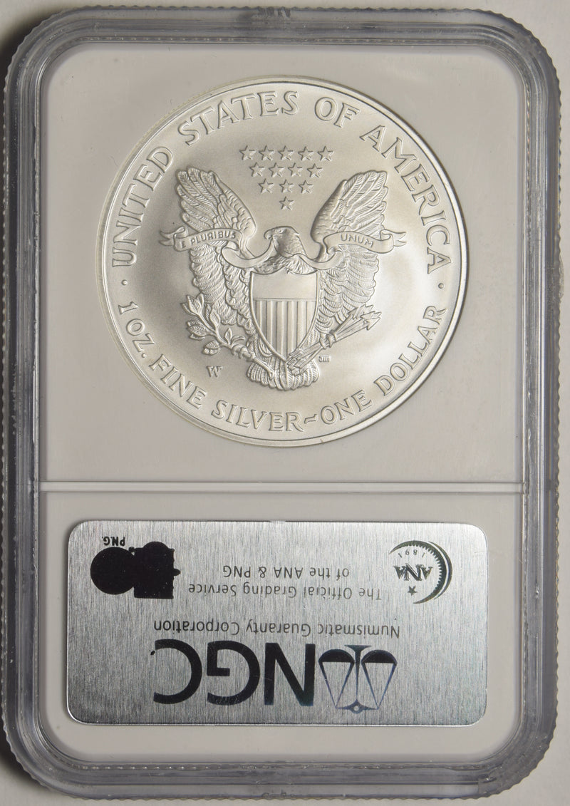 2007-W Burnished Silver Eagle . . . . NGC MS-70 Early Releases