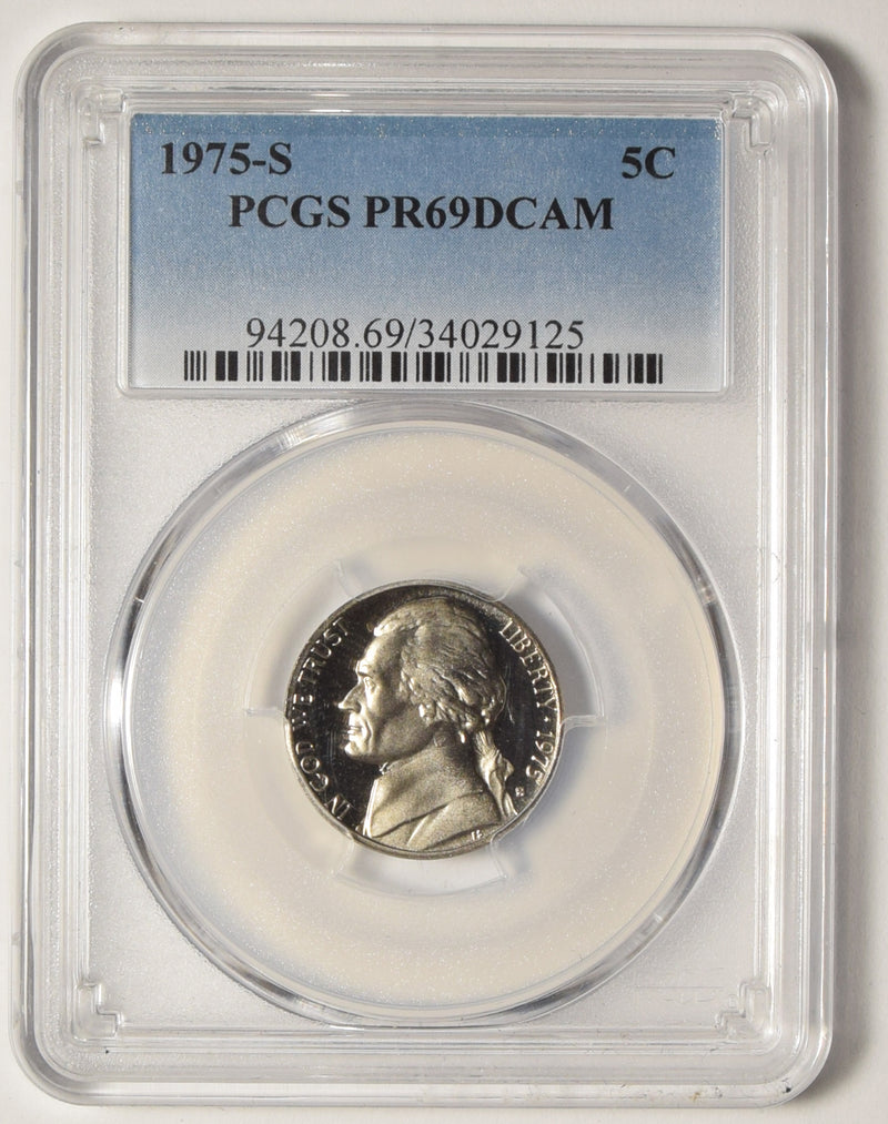 1975-S Jefferson Nickel . . . . PCGS PR-69 DCAM