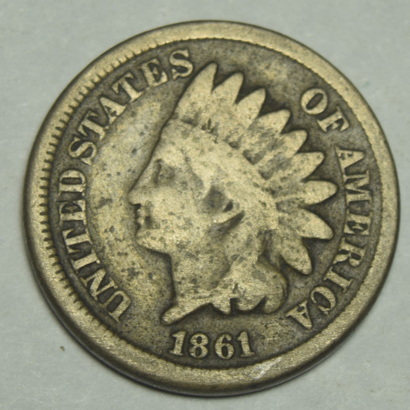 1861 Copper-Nickel Indian Cent . . . . Very Good