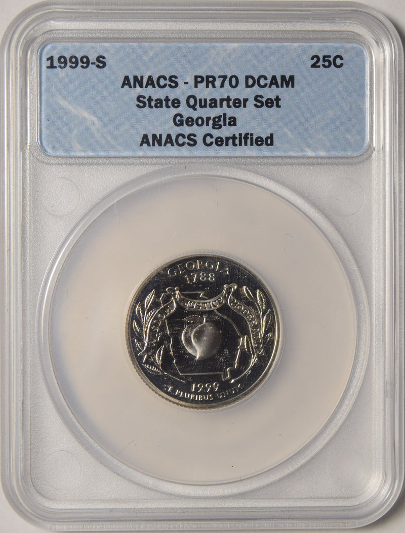 1999-S Georgia State Quarter . . . . ANACS PR-70 DCAM