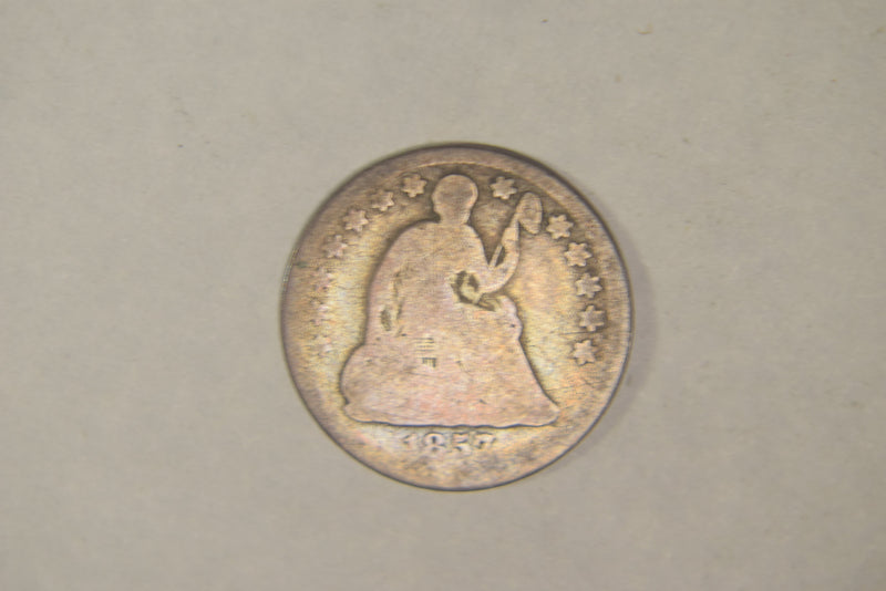 1857 Seated Liberty Half Dime . . . . About Good