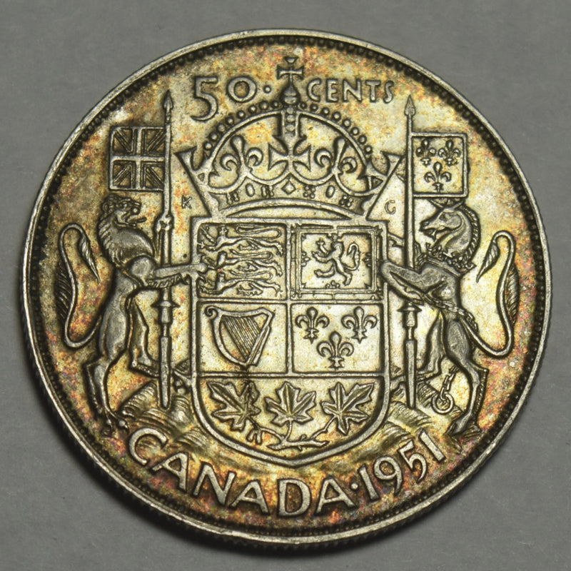 1951 Canadian Half . . . . Choice About Uncirculated