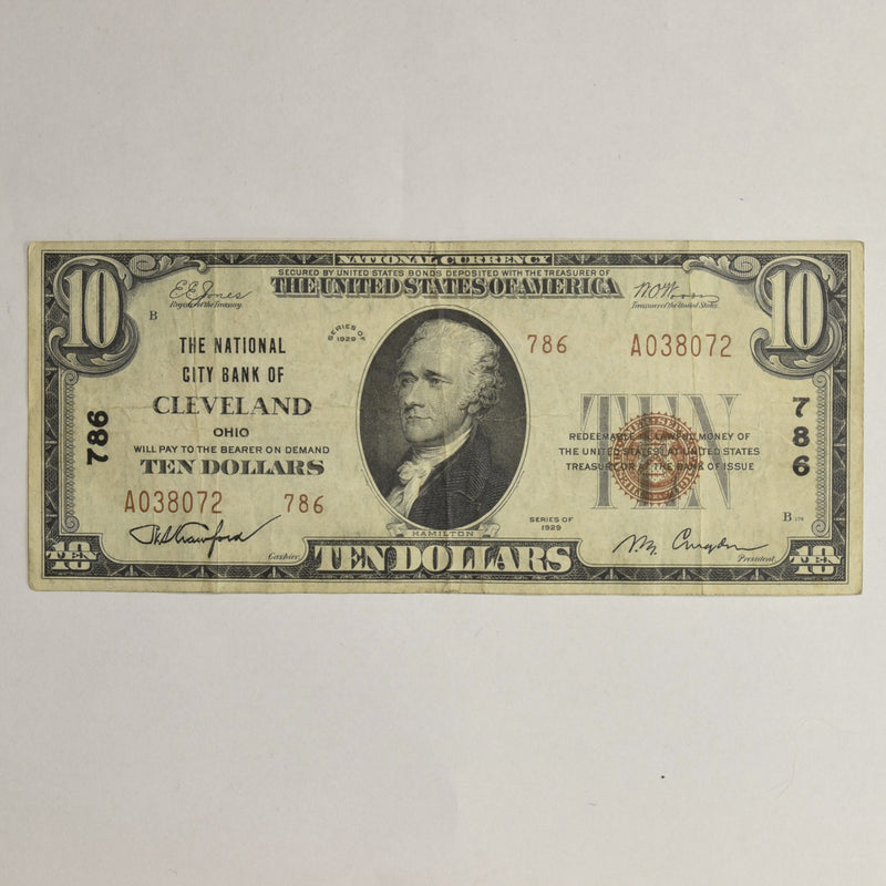 Cleveland $100.00 1929 Federal Reserve Bank Note FR. 1890D . . . . Very Fine