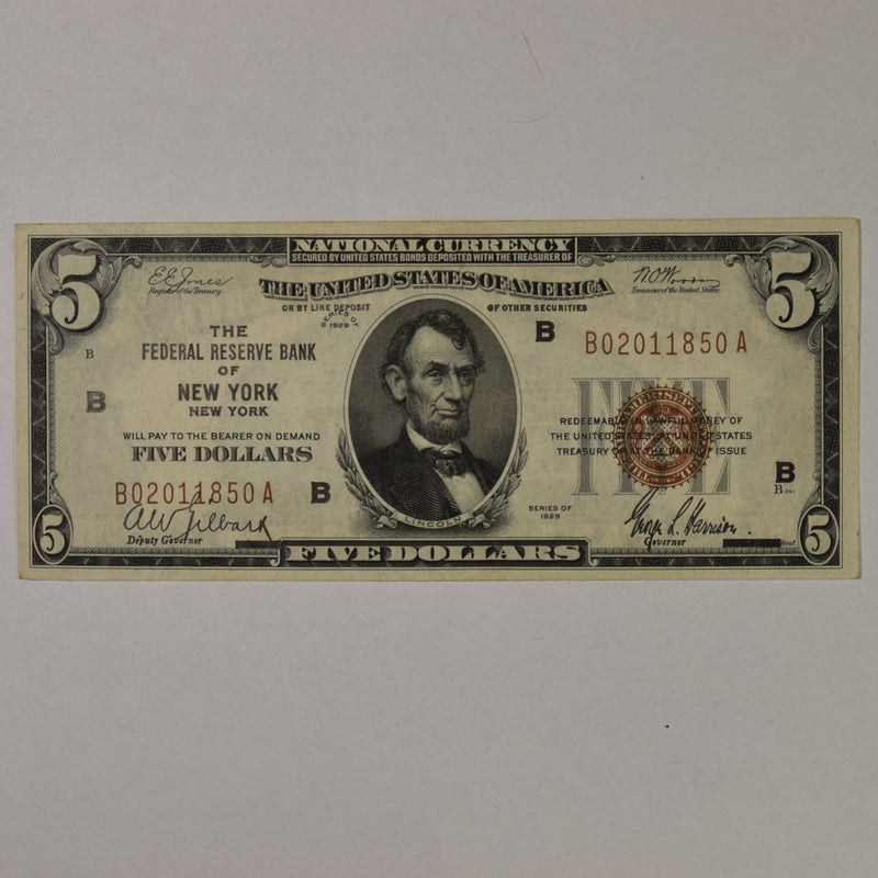 New York $100.00 1929 Federal Reserve Bank Note FR. 1890B . . . . Choice About Uncirculated
