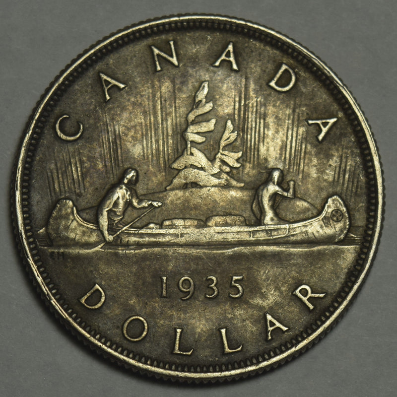 1935 Canadian Silver Dollar . . . . Choice About Uncirculated