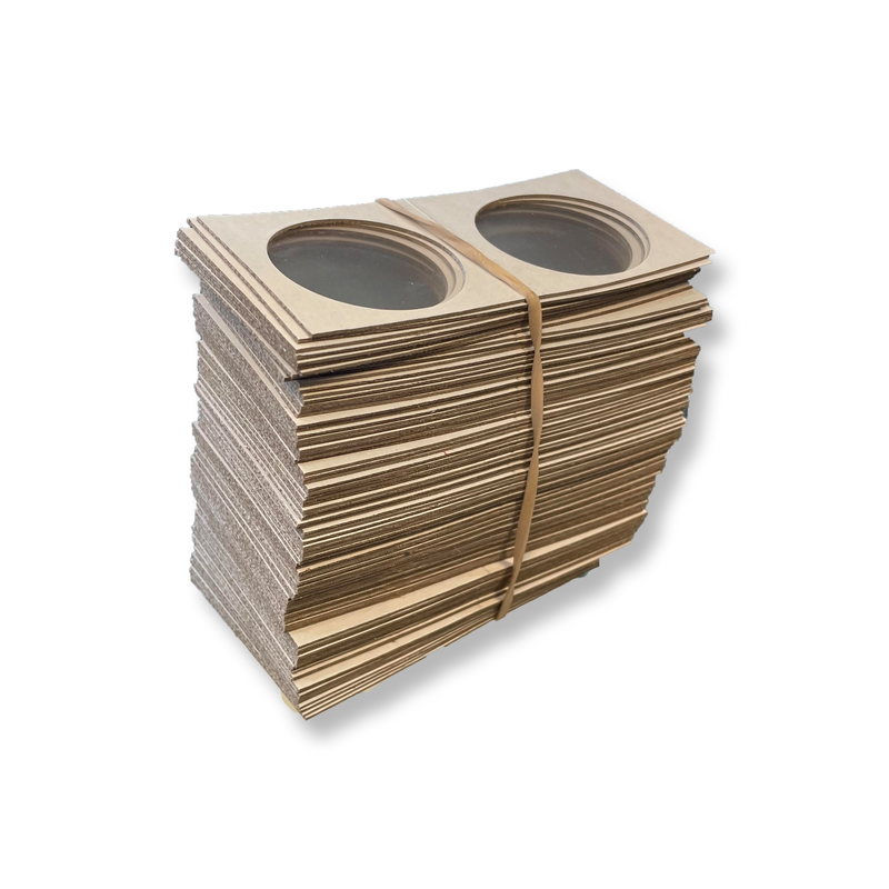100 2x2 Cardboard Coin Protectors . . . . for Dollars