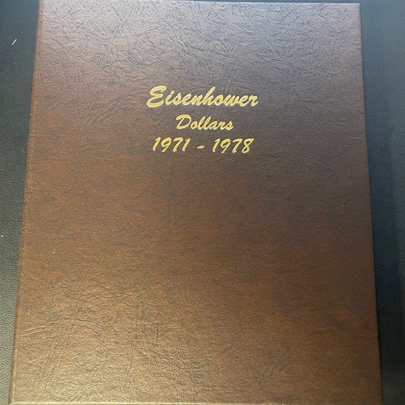 Eisenhower Dollar Dansco Album . . . . (1971 to 1978 with Proofs)