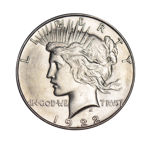1922-S Peace Dollar . . . . Select Brilliant Uncirculated