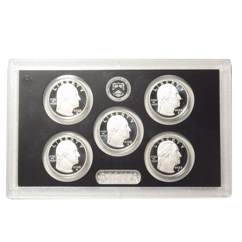 2023-S American Women 5-coin Quarter Proof Set . . . . Superb Brilliant Proof Silver
