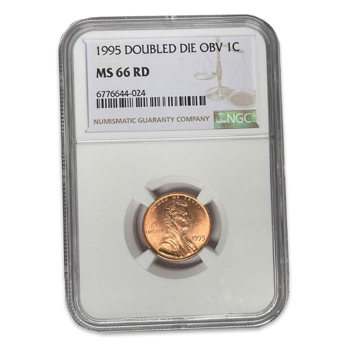 1995 Doubled Die Lincoln Cent . . . . NGC MS-66 RD