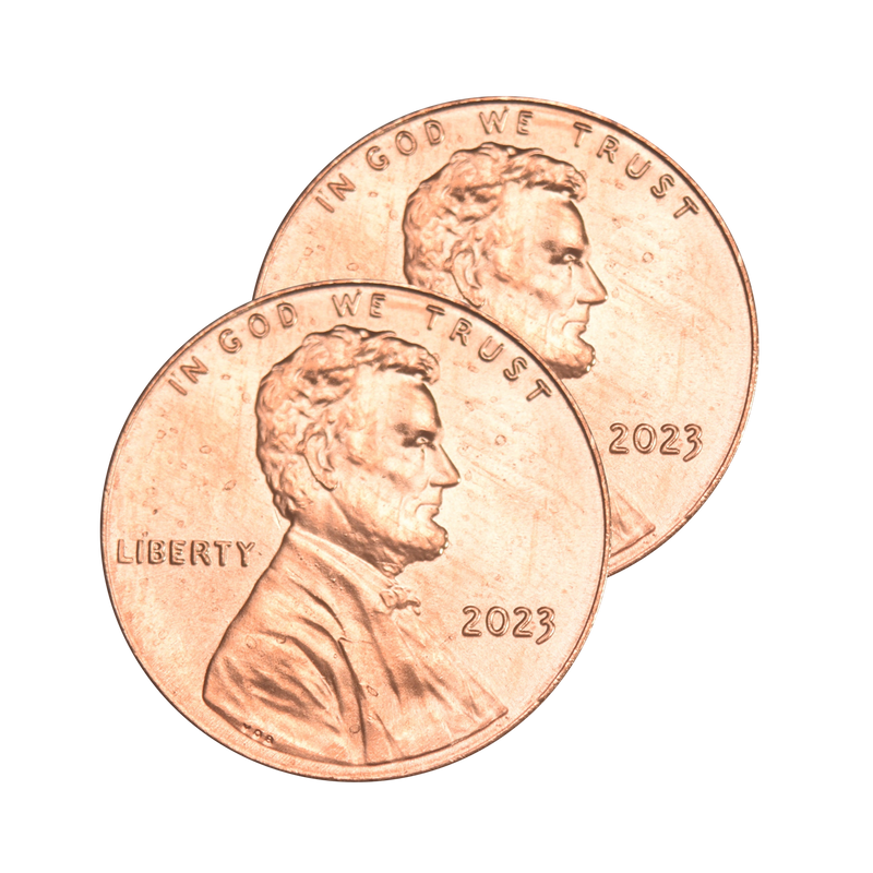 2023-P and D Lincoln Shield Cent Pair . . . . Brilliant Uncirculated