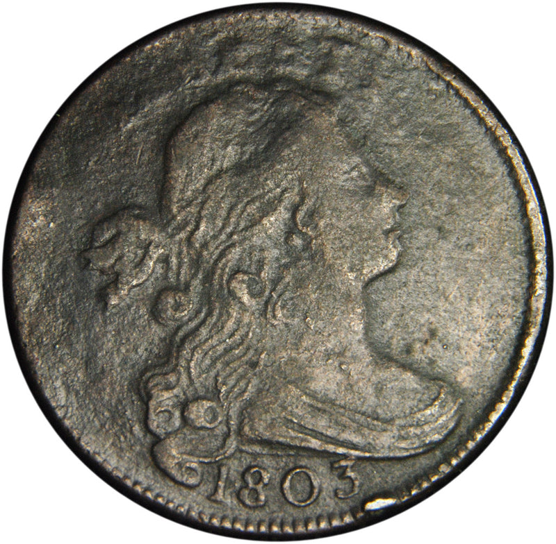 1803 S-260 Draped Bust Large Cent . . . . XF corroded