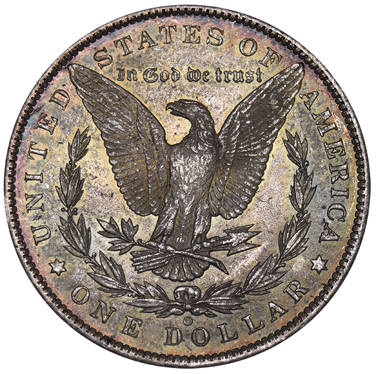 1885-O Morgan Dollar . . . . Choice BU Toned Reverse