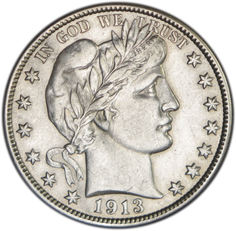 1913 Barber Half . . . . Choice About Uncirculated