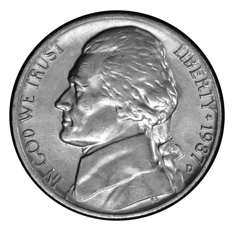 1987-D Jefferson Nickel . . . . Brilliant Uncirculated