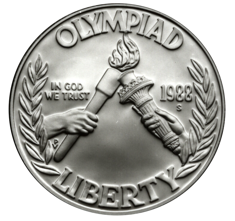 1988-S Seoul Olympiad Silver Dollar . . . . Gem Brilliant Proof in original U.S. Mint Capsule