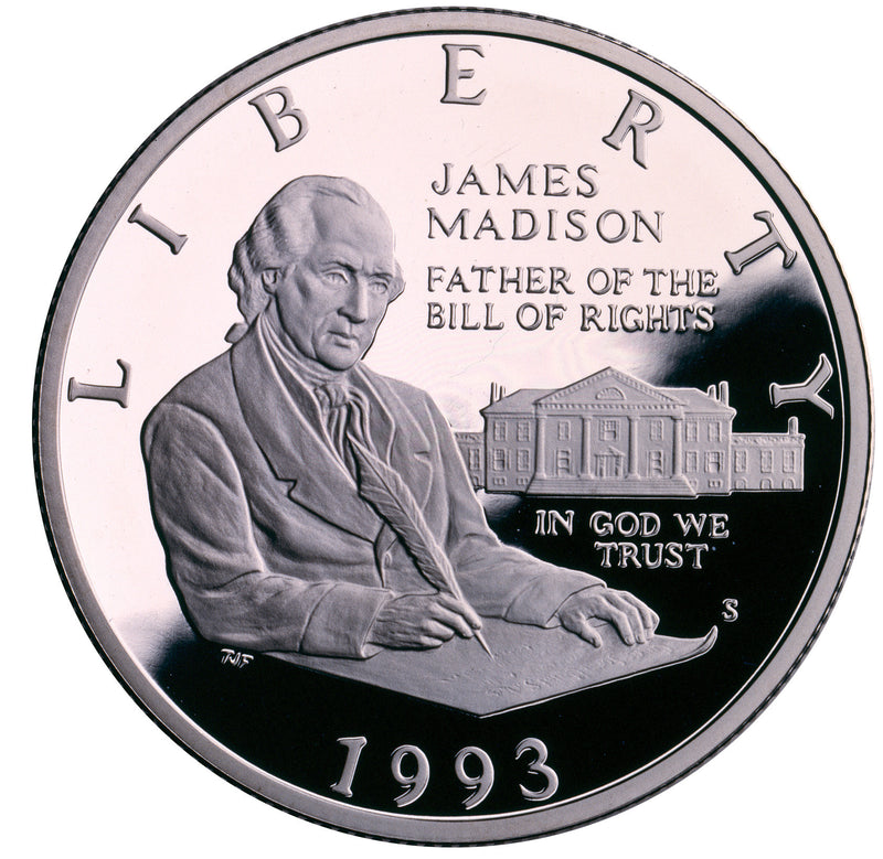 1993-S Bill of Rights Silver Half . . . . Gem Brilliant Proof in original U.S. Mint Capsule