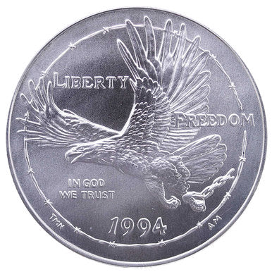 1994-W U.S. Prisoner of War Silver Dollar . . . . Gem BU in original U.S. Mint Capsule